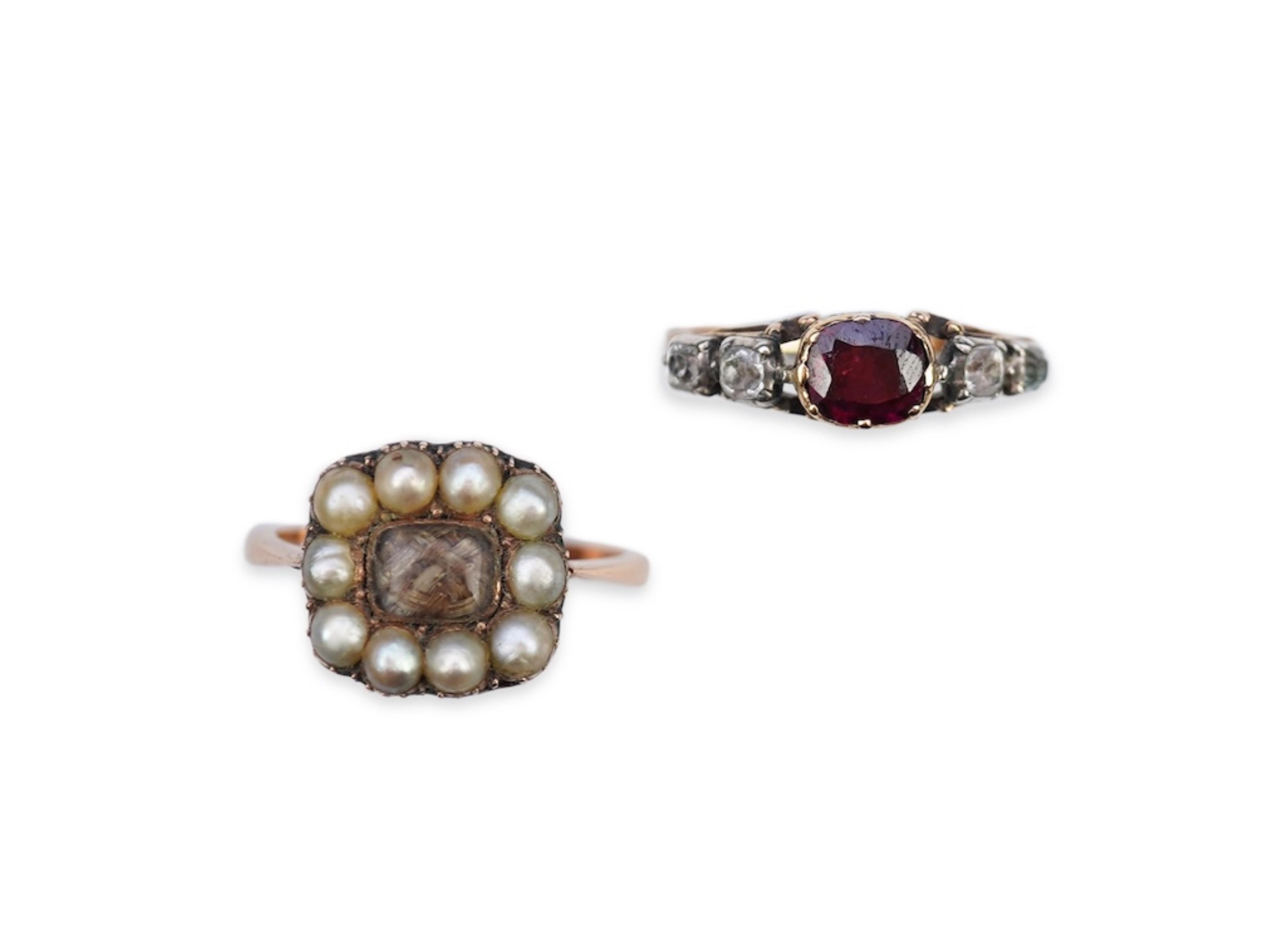 Two rings, 19th century